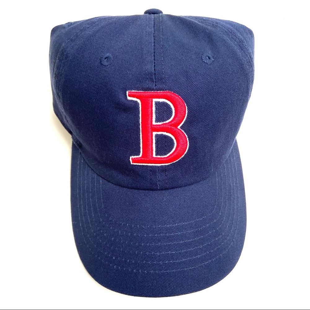 Boston “B” Navy Blue and Red Adjustable Baseball Hat